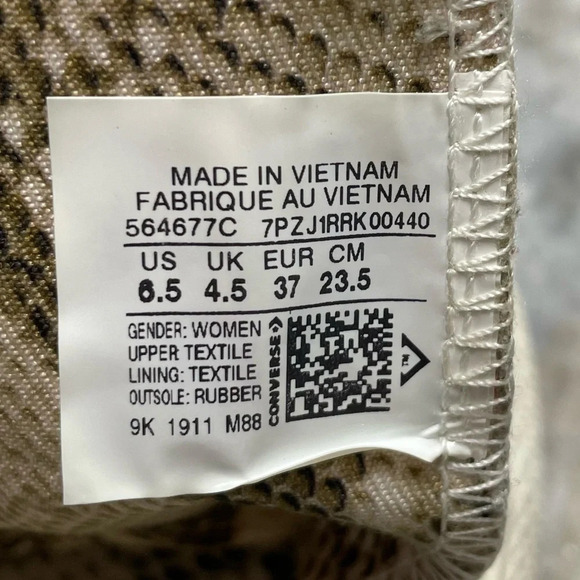 Converse Chuck Taylor All Star Wild Lift Low Top Thick Sole Snake Scales Pattern - Picture 2 of 11